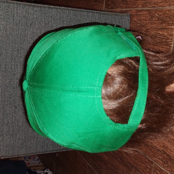 Vintage Len Busch Roses Green Adjustable Hat - Picture 5 of 9